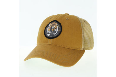 The Mizzou Store - Mizzou Vintage Tiger Faded Black & Gold Trucker Hat