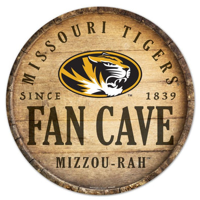 Mizzou Tigers Oval Tiger Head Fan Cave Wall Sign
