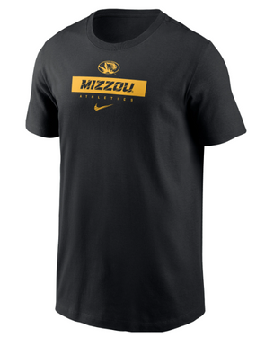 Mizzou Tigers Nike® 2024 Legend Team Issue Oval Tiger Head Mizzou Bar Black T-Shirt