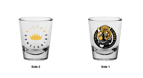 Mizzou Tigers Official Homecoming 2023 Shot Glass