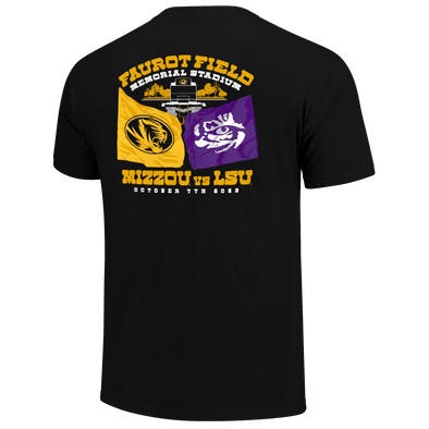 Mizzou Tigers vs LSU Official Game Day Black T-Shirt