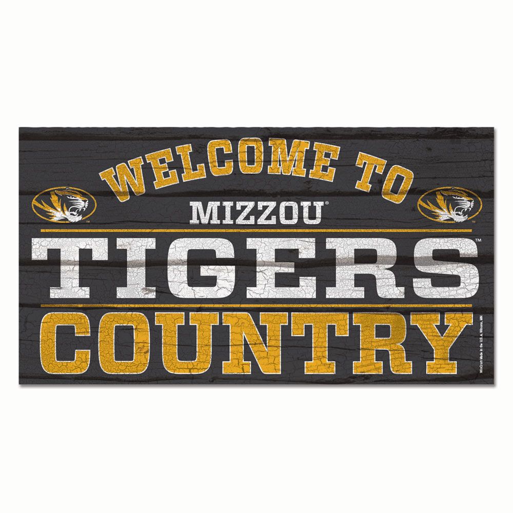 Mizzou Tigers Welcome to Tigers Country Wall Sign – Tiger Team Store