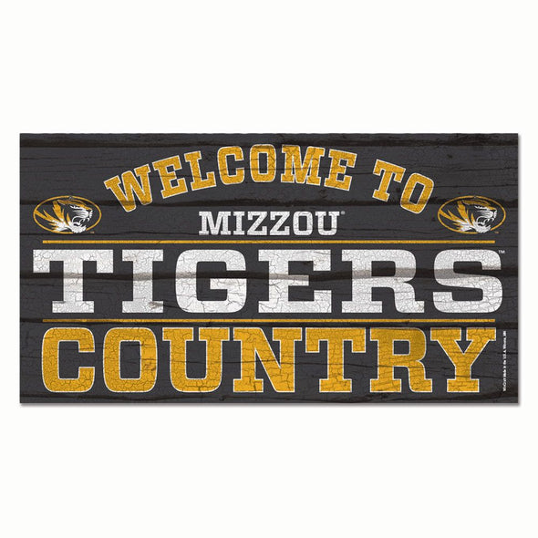 Mizzou Tigers Welcome to Tigers Country Wall Sign