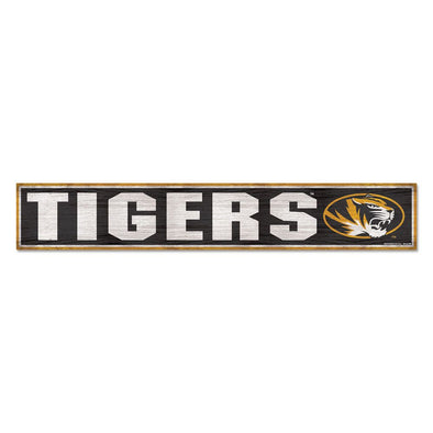 Mizzou Tigers Oval Tiger Head Wooden Sign