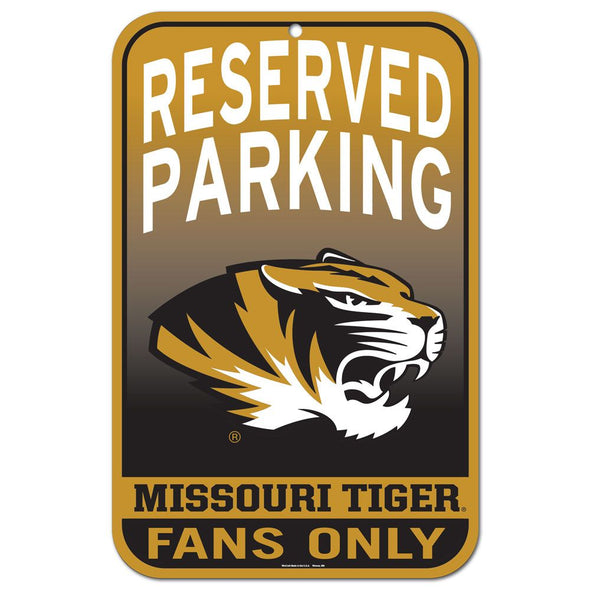 Mizzou Tigers Reserved Parking Missouri Tiger Fans Only Sign