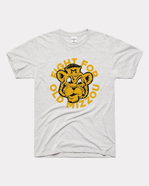 Mizzou Tigers Charlie Hustle Fight for Old Mizzou Vault Beanie Tiger Ash-Grey T-Shirt