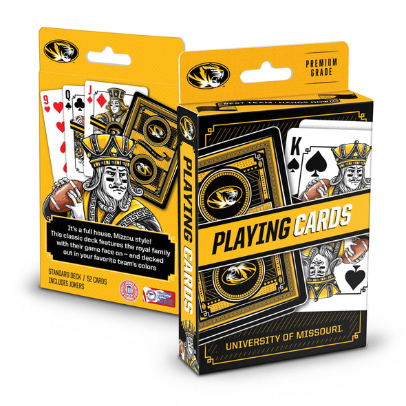 Mizzou Tigers Premium Oval Tiger Head Standard Playing Cards