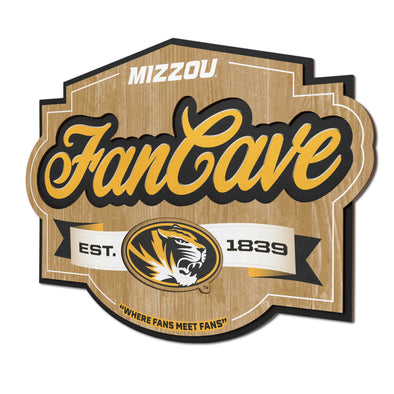 Mizzou Tigers 3D Fan Cave Where Fans Meet Fans Sign