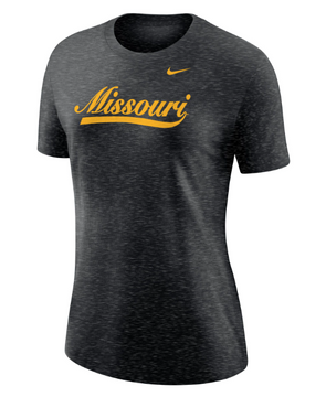 Mizzou Tigers Nike® 2024 Varsity Tailsweep Women's Black T-Shirt