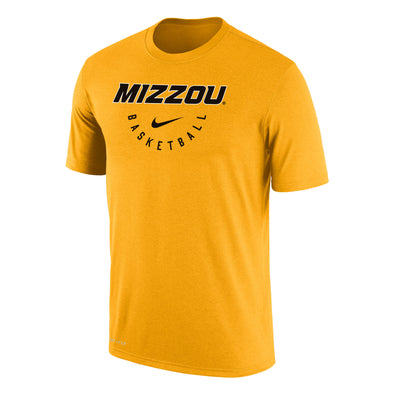 Mizzou Tigers Nike® 2023 Basketball Wordmark Gold T-Shirt