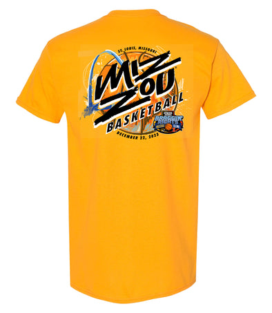 Mizzou Tigers vs Illinois 2023 Bragging Rights Basketball Gold T-Shirt
