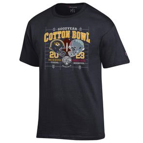 Mizzou Tigers vs Ohio State Cotton Bowl Black T-Shirt