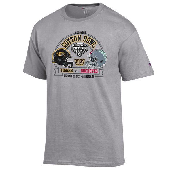 Mizzou Tigers Champion® Mizzou vs Ohio State Cotton Bowl Grey T-Shirt