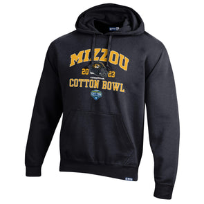 Mizzou Tigers Goodyear Cotton Bow Black Helmet Hoodie
