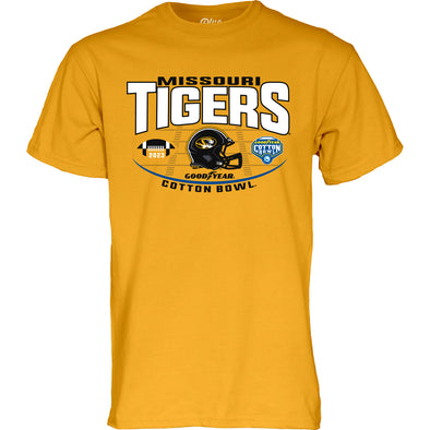 Mizzou Tigers Step Ahead Mizzou Cotton Bowl Football Helmet Gold T-Shirt