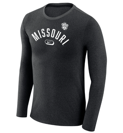 Mizzou Tigers Nike® 2024 Marl Vault Beanie Tiger Arch Missouri Black Long Sleeve