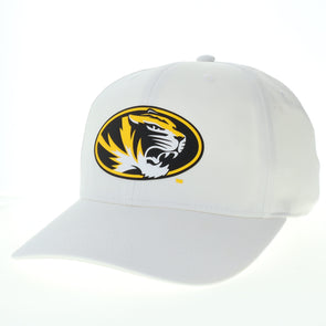 Mizzou Tigers Legacy Adjustable Oval Tiger Head White Hat