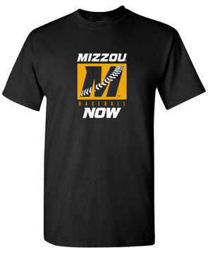 Mizzou Tigers 2024 Baseball Block M Stitching Black T-Shirt