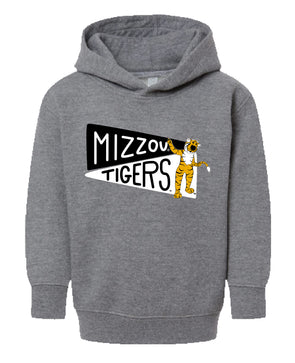 Mizzou Tigers Toddler Truman Pennant Grey Hoodie