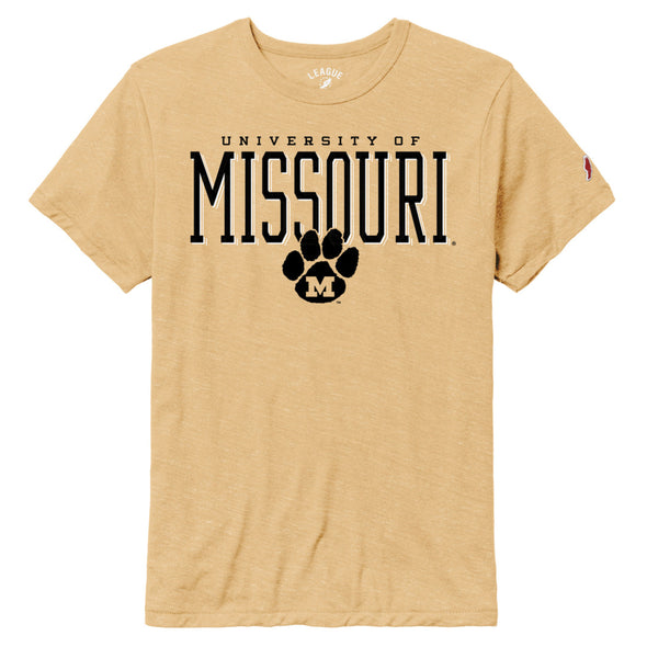 Mizzou Tigers Legacy Victory Falls Missouri Vault Paw Gold T-Shirt