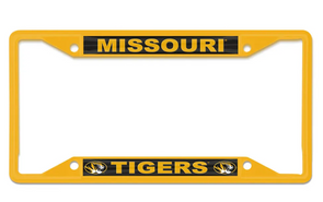 Mizzou Tigers Missouri Tigers Tiger Head Gold License Frame