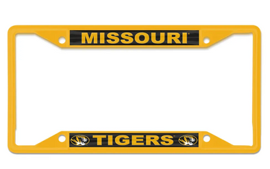 Mizzou Tigers Missouri Tigers Tiger Head Gold License Frame