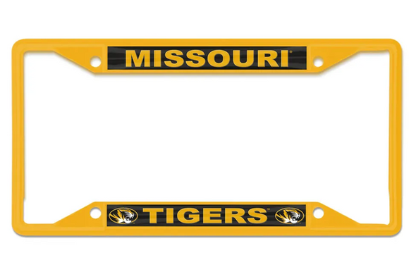Mizzou Tigers Missouri Tigers Tiger Head Gold License Frame