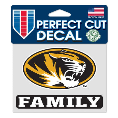 Mizzou Tigers Oval Tiger Head Family Decal