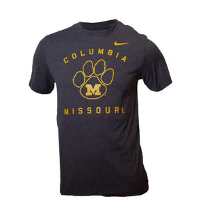 Mizzou Tigers Nike® 2024 Vault Paw Logo Columbia Missouri Black T-Shirt