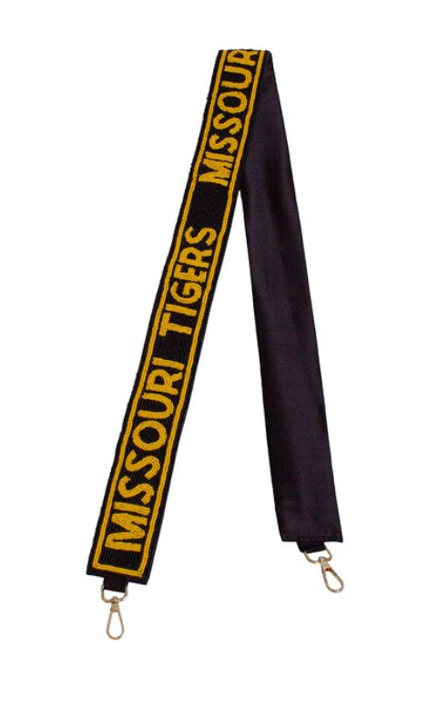 Mizzou Tigers Beaded Bag Strap