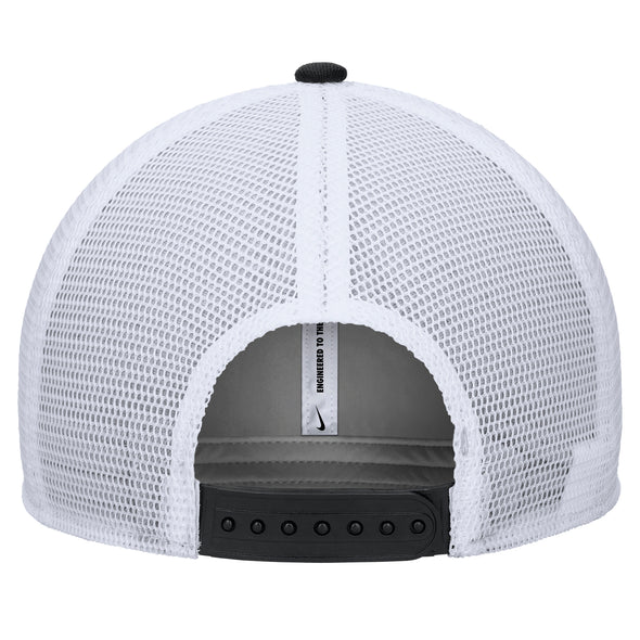 Mizzou Tigers Nike® 2025 Fan Rise Structured Oval Tiger Head Mizzou Black and White Hat