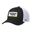Mizzou Tigers Nike® 2025 Sideline Rise Trucker Missouri Tigers Patch Black/White Snapback Hat