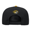 Mizzou Tigers Nike® 2025 Sideline Flat Bill Tigers University of Missouri Black Snapback Adjustable Hat