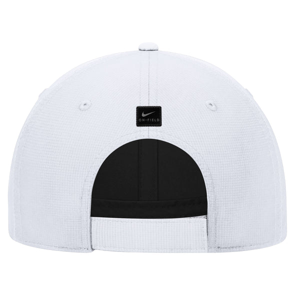Mizzou Tigers Nike® 2025 Sideline Oval Tiger Head Club Ripstop White Adjustable Hat