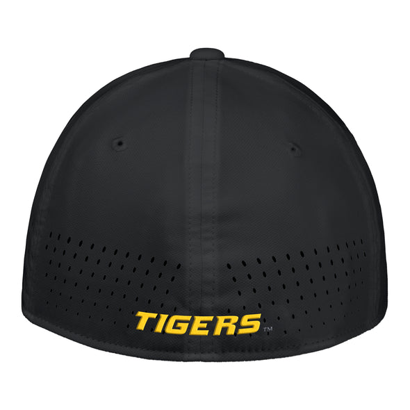 Mizzou Tigers Nike® 2025 Sideline Oval Tiger Head Club Black Stretch Fit Tiges Hat