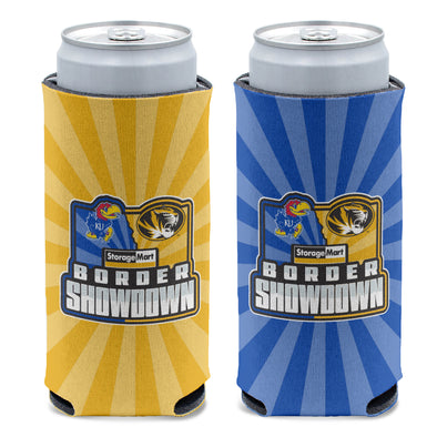 Mizzou Tigers Border Showdown MU vs KU Slim Can Holder