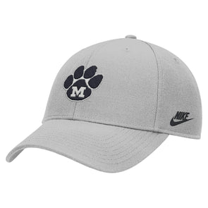 Mizzou Tigers Nike® 2025 Vault Paw M Logo Adjustable Fan Club Ripstop Dust Grey Hat