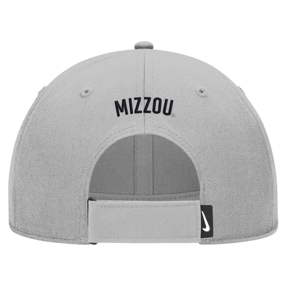 Mizzou Tigers Nike® 2025 Vault Paw M Logo Adjustable Fan Club Ripstop Dust Grey Hat