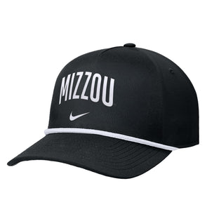 Mizzou Tigers Nike® 2025 Oval Tiger Head Rope Snapback Tonal Black Hat