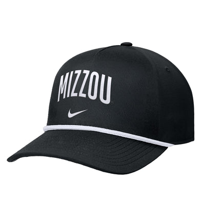 Mizzou Tigers Nike® 2025 Oval Tiger Head Rope Snapback Tonal Black Hat
