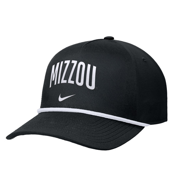 Mizzou Tigers Nike® 2025 Oval Tiger Head Rope Snapback Tonal Black Hat