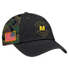 Mizzou Tigers Nike® 2025 Military Appreciation Club Adjustable Bold M Black and Camo Hat