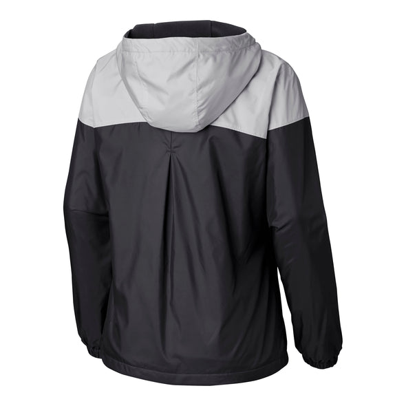 Mizzou Tigers Columbia® Women's Vault Paw Flash Forward Black and Grey Full Zip Windbreaker