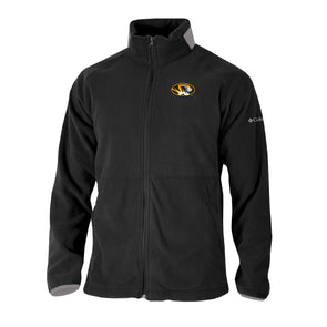 Mizzou Tigers Columbia® Everest Ridge Fleece Oval Tiger Head Full Zip Black Jacket