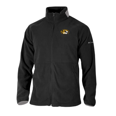 Mizzou Tigers Columbia® Everest Ridge Fleece Oval Tiger Head Full Zip Black Jacket
