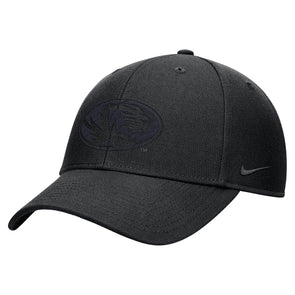 Mizzou Tigers Nike® 2025 Club Adjustable Oval Tiger Head TPU Weld Black Hat