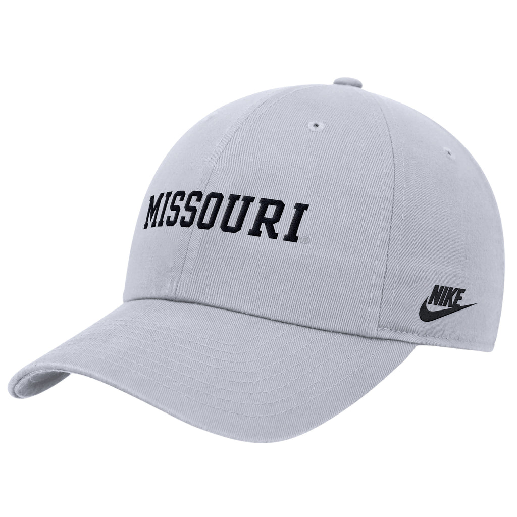 Mizzou Tigers Nike® 2025 Club Adjustable Missouri White