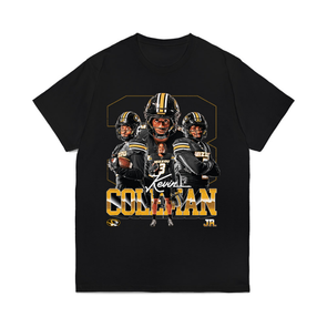Mizzou Tigers NIL Kevin Coleman #3 Character Black T-Shirt