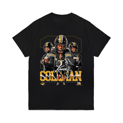 Mizzou Tigers NIL Kevin Coleman #3 Character Black T-Shirt