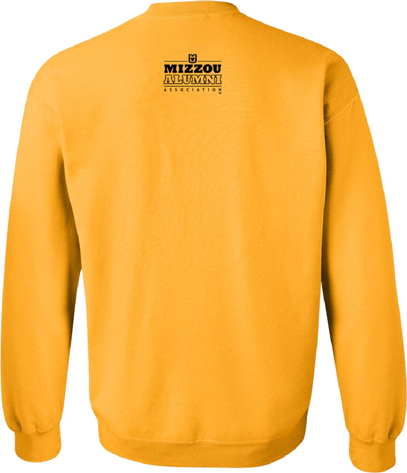 Mizzou Tigers Official Homecoming 2025 Call of the Columns Gold Crew Sweatshirt